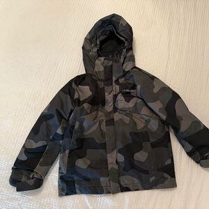 Columbia Kids Winter Jacket - Camo/Black and Gray